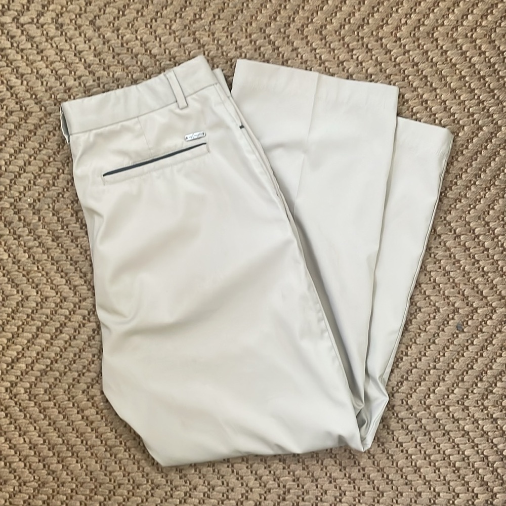 Greg Norman - Performance Pants Golf Athletic - Khaki - 32x32